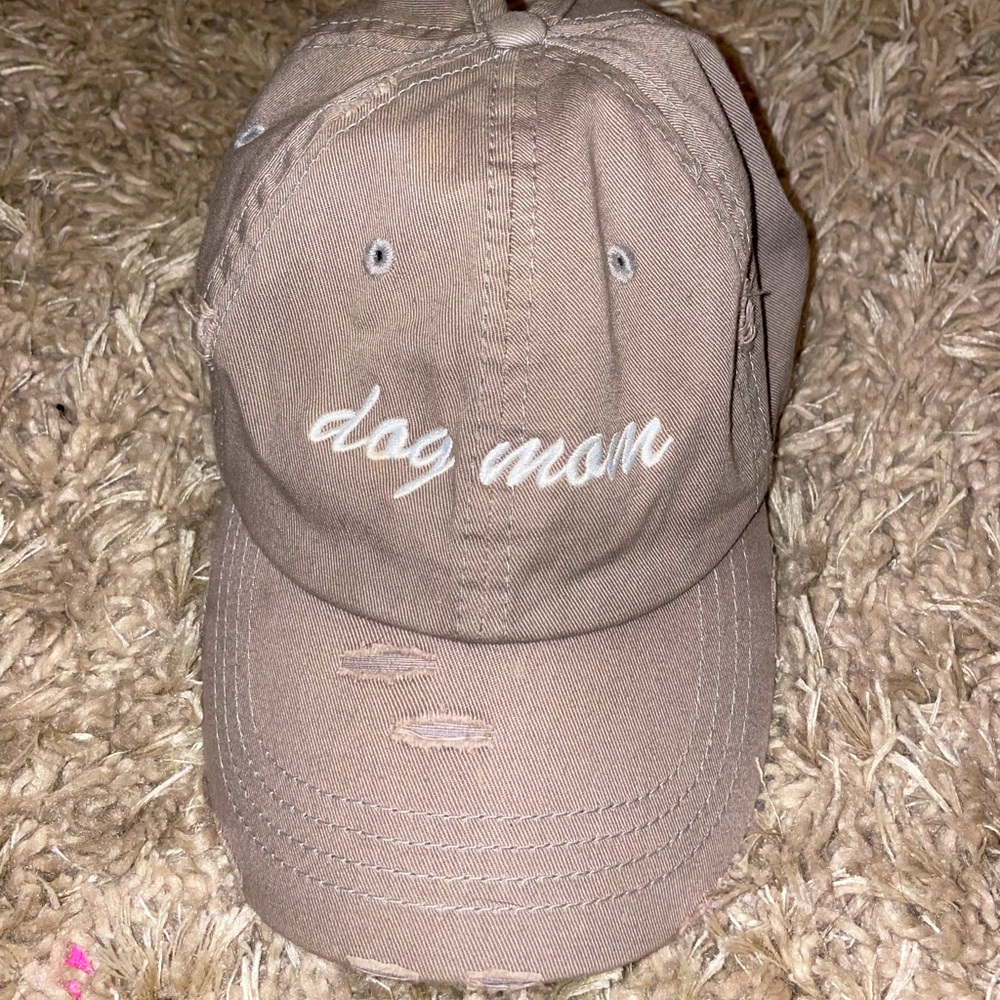Dog mom ponytail cap
